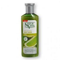 NATUR VITAL riebių plaukų šampūnas SENSITIVE su žaliosiomis citrinomis, 300 ml