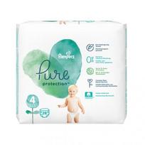 PAMPERS sauskelnės PURE, 4 dydis, 28 vnt.