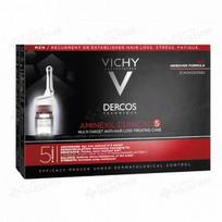 VICHY ampulės nuo plaukų slinkimo vyrams AMINEXIL PRO, 21 vnt., 6 ml