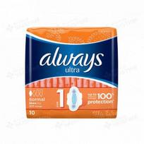 ALWAYS higieniniai paketai ULTRA NORMAL PLUS, 10 vnt.