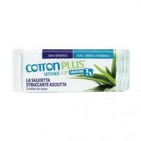 COTTON PLUS 2 IN 1 makiažo vatos lapeliai ALOE VERA, 60 vnt.