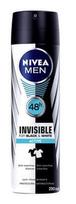 Nivea Men Invisible For Black & White Active 200ml Antiperspirant
