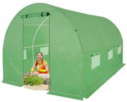 Šiltnamis su armuota plėvele, 6 m2, 2 x 3 m, žalias