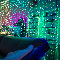 twinkly - TWINKLY Curtain 210 (TWW210SPP-TEU) Intelligent LED Lights 210 LED RGB+W 2,1 m - 3 nuotrauka