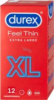prezervatyvus xl - Durex Feel Thin Extra Large XL 12 vnt. - 1 nuotrauka