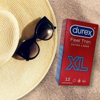 prezervatyvus xl - Durex Feel Thin Extra Large XL 12 vnt. - 3 nuotrauka