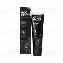 dantu pasta be fluorido - ECODENTA juoda balinamoji dantų pasta EKSTRA, 100 ml - 1 nuotrauka