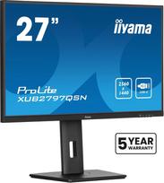 2k monitorius - iiyama ProLite XUB2797QSN-B2 27", IPS, 2560x1440, Juodas (Black) - 3 nuotrauka