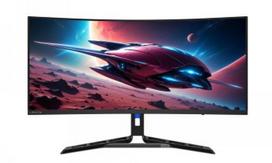 180hz monitorius - Lenovo Legion R34w-30 34", WQHD, VA, 180Hz, lenktas, juodas (Black) - 2 nuotrauka