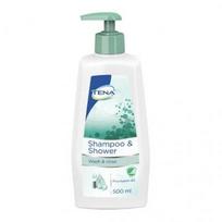 geles - TENA šampūnas ir dušo želė SHAMPOO & SHOWER, 500 ml - 1 nuotrauka