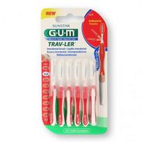 gum travler - SUNSTAR GUM tarpdančių šepetėlis TRAV-LER, 6 vnt. - 1 nuotrauka