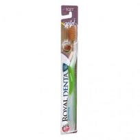 royal denta - ROYAL DENTA dantų šepetėlis su aukso šereliais SOFT GOLD, 1 vnt. - 1 nuotrauka