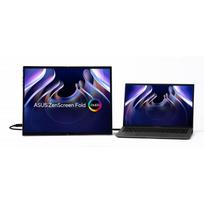 usb c hdmi 3 - ASUS ZenScreen Fold OLED MQ17QH 17.3", OLED, Sidabras (Silver) - 1 nuotrauka