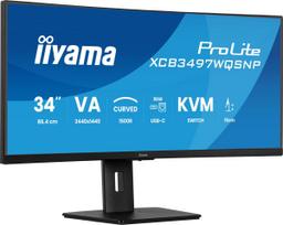Iiyama ProLite XCB3497WQSNP-B1 34", VA, 21:9, lenktas, Juodas (Black)