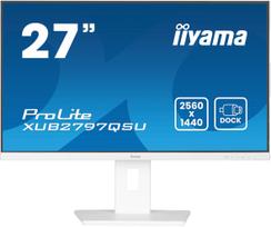 2560x1440 monitorius - Iiyama ProLite XUB2797QSU-W2 27", QHD, IPS, balta (white) - 1 nuotrauka