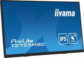 nesiojamas monitorius - Nešiojamas monitorius iiYama ProLite T2755MSC-B1, 27", IPS, 1920 x 1080, 16:9, 400 cd/m², Touchscreen - 1 nuotrauka