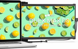 nesiojamo kompiuterio monitorius - Monitorius Mobile Pixels Duex Max DS 14.1 (Juodas) FHD, 1080P IPS, Ultra Slim Nešiojamas kompiuteris - 1 nuotrauka