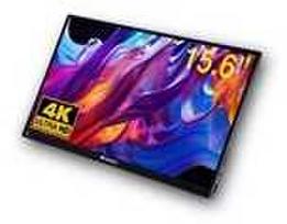 3840x2160 monitoriai - Verbatim Monitorius nešiojamas monitorius 15.6" Ultra HD 4K juodos spalvos 32238 - 1 nuotrauka
