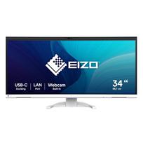 monitorius 34 c - EIZO FlexScan EV3450XC-WT 34.1", UltraWide Quad HD, Balta (White) - 1 nuotrauka