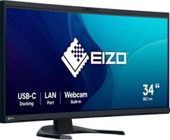 ultrawide monitorius - EIZO FlexScan EV3450XC-BK 34.1", 3440 x 1440, Juodas (Black) - 1 nuotrauka