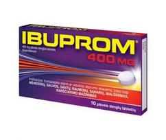 usuotis - IBUPROM, 400mg, plėvele dengtos tabletės, N10 - 3 nuotrauka