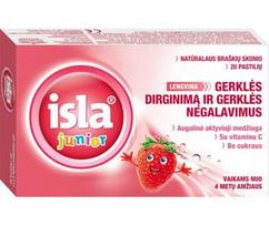 ISLA JUNIOR, braškių skonio, 20 pastilių