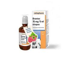 kosulys sirupas - Brontex, 15mg/5ml, 100 ml ir matavimo taurelė, Sirupas, N1 - 2 nuotrauka