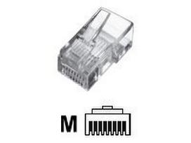 Digitus A-MO 8/8 SR Modular Plug, for stranded Round Cable, 8P8C unshielded