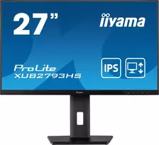 monitor 27 1080 - iiyama ProLite XUB2793HS-B7 27", FHD, 100Hz, 1ms, Juodas (Black) - 2 nuotrauka