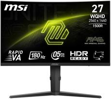 180hz msi monitorius 27 - MSI MAG 275CQPFDE 27", QHD, lenktas, 180Hz, 0.5ms - 1 nuotrauka