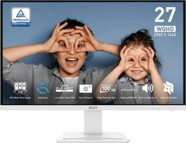 speakers - MSI PRO MP273QW E2 27", IPS, QHD, 100Hz, Balta (White) - 3 nuotrauka