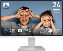 baltas monitorius - MSI PRO MP2412W 23.8", FHD, 100Hz, Baltas (White) - 2 nuotrauka