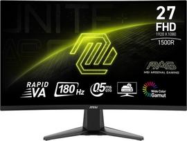 monitor 27 curved - MSI MAG 27C6F 27", VA, Full HD, Juodas (Black) - 1 nuotrauka