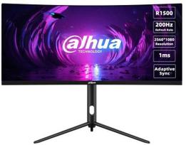 gaming monitorius 200hz - Dahua Technology LM30-E330CA 30", VA, 21:9, lenktas, Juodas (Black) - 1 nuotrauka