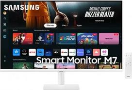 smart televizorius 32 - Samsung M70D LS32DM703UUXDU 32", VA, 4K, Baltas (White) - 1 nuotrauka
