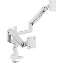 Mozi Infinity Line Dual monitor arm, balta (white)