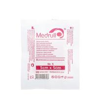 MEDRULL, marlinės sterilios servetėlės, 5 x 5 cm, 8 sluoksnių, 5 vnt.