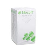 MESOFT, servetėlės, 7,5 cm x 7,5 cm, neaustinės, nesterilios, tankios, 100 vnt.