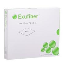 EXUFIBER tvarstis, 10 cm x 10 cm, 10 vnt.