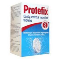 tabletes dantu protezams - PROTEFIX tabletės protezams valyti, 66 Tabletės - 3 nuotrauka