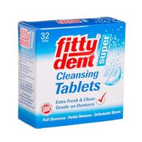 FITTYDENT dantų protezus valančios / dezinfekuojančios tabletės, 32 vnt.