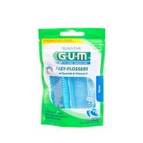 SUNSTAR GUM dantų siūlai su laikikliu EASY FLOSSERS, 30 vnt.