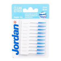 JORDAN plastmasiniai tarpdančių šepetėliai CLEAN BETWEEN su guminiais šereliais, 20 vnt.
