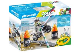Playmobil Color Motocross Motorcycle, construction toy 71377