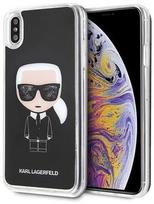 Karl Lagerfeld Iconic Glitter Back Case For Apple iPhone XS Max Black