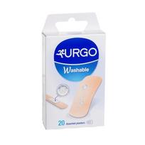 URGO WASHABLE, neperšlampantis pleistras, 3 dydžių, 20 vnt.