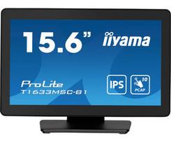 monitorius 0 5ms - Iiyama ProLite T1633MSC-B1 15.6", juodas (Black) - 2 nuotrauka
