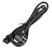 c5 kabelis - Akyga Power Cable Schuko/IEC C13 1.5m Black - 2 nuotrauka