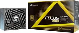 750w psu 80 gold - Seasonic Focus GX-750 750W, 80 PLUS Gold, ATX Juodas (Black) - 1 nuotrauka