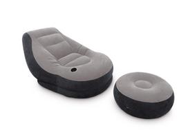 pripuciama kede - Fotelis INTEX Ultra Lounge 68564NP, pilkas (Gray), 102 cm x 137 cm x 76 cm - 1 nuotrauka